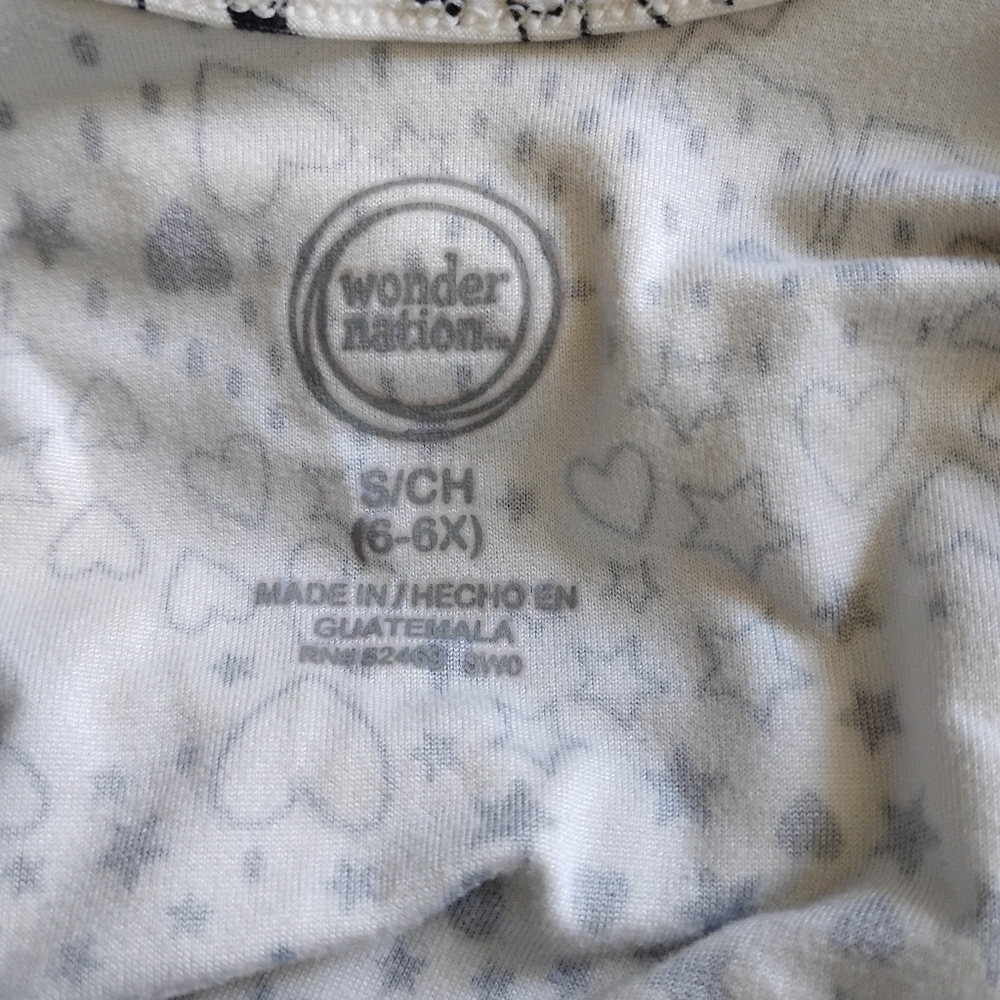 Wonder Nation Girls Heart and Star Tee Size: 6-6X - Picture 4 of 5